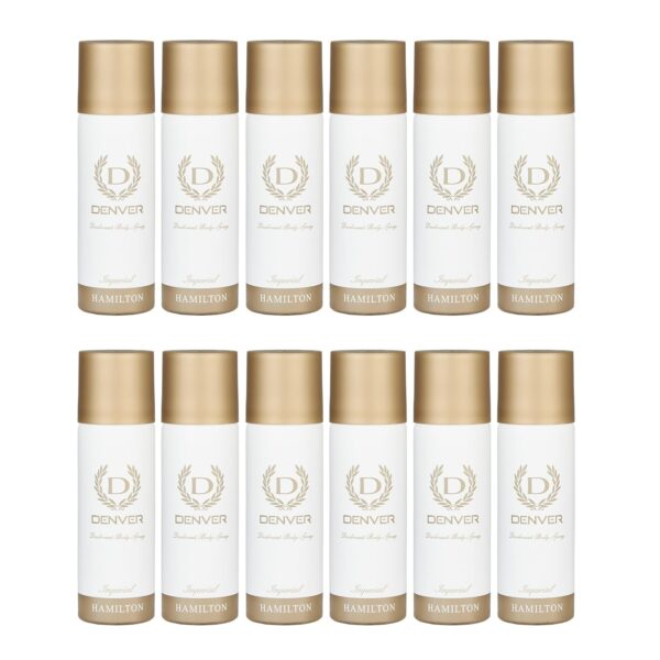 DENVER Imperial Nano Deo - 50ML Each (Pack of 12) | Long Lasting Deodorant Set for Men