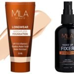 MILA Beaute Makeup Fixer |Makeup Setting Spray | Dermatalogically Tested 75ml Longwear Weightless Foundation | Liquid Foundation | Shade - (103 Light Beige, 30ml) - Fast Shipping to USA & Canada