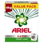 Ariel Matic Detergent Powder Front Load - 3kg +1kg free | Removes 100 Tough Stains in 1 wash | Specially Designed for Washing Machines | Fresh Fragrance - Fast Shipping to USA & Canada