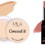 MILA Beaute Pro Matte Lipstick | Creamy Matte Lipstick | Shade - Raazi, 4.2g Conceal It Pot Concealer For Face Makeup | Shade - (Creamy Beige, 4g) - Fast Shipping to USA & Canada
