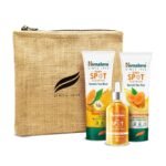 Himalaya Dark Spot Clearing Turmeric Kit (Pack of 3) | 100% Organically sourced Svarasa Turmeric | Free Jute Bag | Face Wash 100 ml | Face Pack 100 gm | Serum 30 ml | Power of Glycolic Acid & Niacinamide | Gives radiant spot free skin | Non-Staining - Fast Shipping to USA & Canada