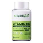 HEALTH VEDA ORGANICS PRIVATE LIMITED Plant Based Vitamin B12 Supplement, 60 Veg Capsules, B1, B2, B3, B5, B6, B7, B9, Moringa, Good For Digestion And Nerve Health, Glowing Skin For Men & Women - Fast Shipping to USA