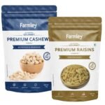 Farmley Dry Fruits Combo Pack 2 kg | Cashews 1 kg | Raisins 1 kg | Mixed Dry Fruits | Healthy Snacks - Fast Shipping to USA & Canada