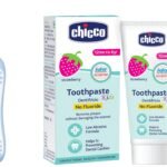 Chicco Light Blue Toothbrush 6 36M With Strawberry Toothpaste 12M+ Kid, manual - Fast Shipping to USA & Canada
