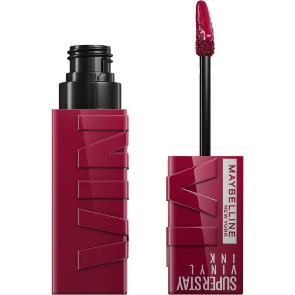 Maybelline New York Super Stay Vinyl Ink Longwear No-Budge Liquid Lipcolor Makeup, Highly Pigmented Color And Instant Shine, Unrivaled, Berry Burgundy High-Glossy Lipstick, 0.14 Fl Oz, 1 Count - Fast Shipping to USA & Canada