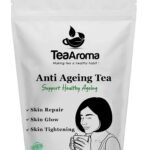 Tea Aroma - Anti-Ageing Herbal Tea, Caffeine-Free Blend with 12 Powerful Herbs for Skin Tightening, Natural Glow & Hair Strengthening, Rich in Antioxidants, 50 g - Fast Shipping to USA & Canada