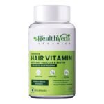 HEALTH VEDA ORGANICS PRIVATE LIMITED Advance Hair Vitamin with DHT Blocker & Biotin | For Better Hair Growth & Hair Fall Control | Stimulates Hair follicles | For Men & Women - 60 Veg Capsules