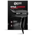 Beardo Style Cannon Hair Dryer | Powerful 1000W airflow | Thermo Protect Technology with 2 Tempreature Settings | Precise styling with special concentrator nozzle | Hair Dryer for men - Fast Shipping to USA & Canada
