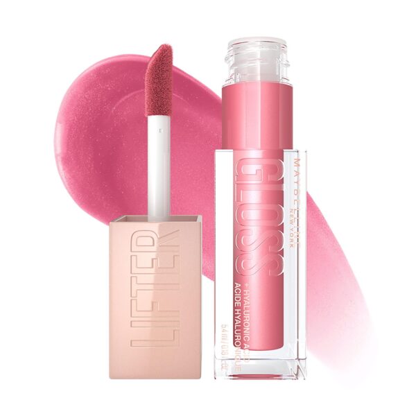 Maybelline New York Smooth And Non-sticky Lifter Gloss - Petal | Tinted Lip Gloss With Hyaluronic Acid for Hydrated & Plump Lips | Non-Sticky application | Long-lasting Fuller & Lifted Look | 5.4ml - Fast Shipping to USA & Canada