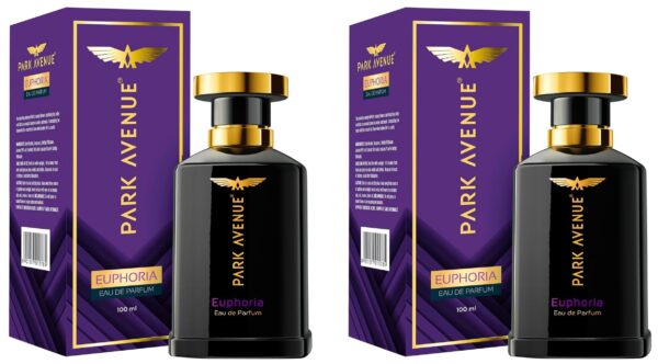 Park Avenue Men Perfume, Euphoria, 100Ml Eau De Parfum, Premium, Long Lasting, Intense Musk Scent Fragrance Spray, Suitable For Every Occasion (Pack Of 2) - Fast Shipping to USA & Canada