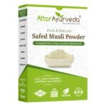 Attar Ayurveda Safed Musli Powder (100 grams) for Stamina and Energy | 100% Pure, Preservative free | No Artificial flavour or color added - Fast Shipping to USA