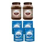 Diabliss Jaggery 750g Jar pack of 2 - Sugar 500g Pouch pack of 4 - Low Glycemix Index (GI) Diabetic Friendly