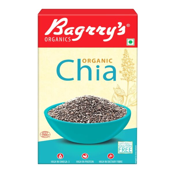 Bagrry's Organic Chia, 150gm Box - Fast Shipping to USA & Canada