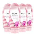 Olay Moisture Ribbons Plus 18 fl oz, Shea + Peony Blossom Body Wash, Pack of 4 (113239) - Fast Shipping to USA & Canada
