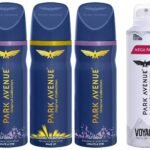 Park Avenue Men Body Deodorant Spray Original Collection, Good Morning, 100G/150Ml (Pack Of 2) With Body Deodorant Spray, Storm, 100G/150Ml & Voyage Signature Deodorant Spray, 220Ml - Fast Shipping to USA & Canada