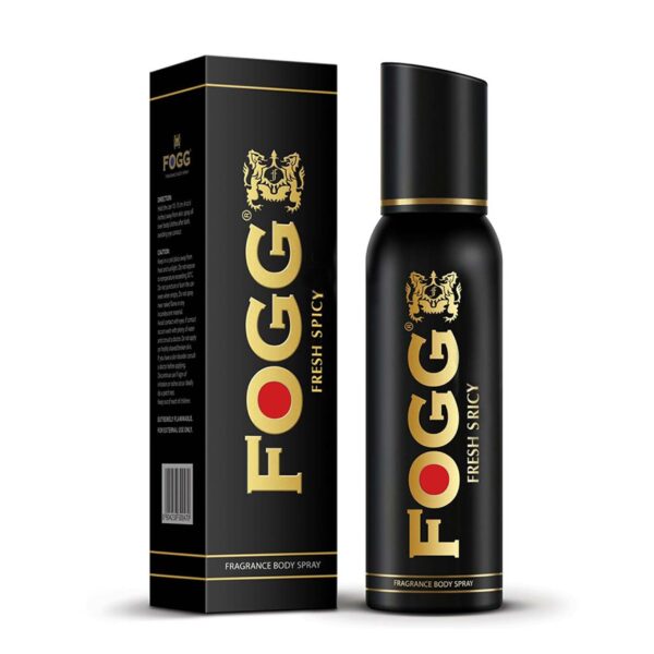 FOGG Fresh Deodorant Spray Spicy Black Series For Men, 120Ml - Fast Shipping to USA & Canada