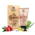 Ayouthveda Sun Turn Cream Spf40 UVA ++++ UVB PA++++ | Enriched With Zinc Oxide Aloe vera & Berries 60g - Fast Shipping to USA & Canada