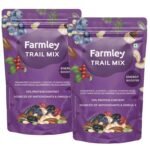 Farmley Trail Mix,160g,each | 7 Superfood in 1 Mixes | Dry Fruits Contains Almonds, Cashews, Blueberries, Blackcurrant, Pumpkin & Sunflower Seeds Pack of 2 - Fast Shipping to USA & Canada