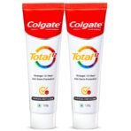 Colgate Total Whole Mouth Health, Antibacterial Toothpaste, 120gm + 120gm (240gm) (Charcoal Deep Clean, Saver Pack), World's No. 1* Germ-fighting Toothpaste - Fast Shipping to USA & Canada