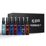 Beardo Legendary 7 Assorted Perfume Gift Set for Men 7X8ml with Long Lasting Fragrances | Travel Pack with Mariner Whisky Smoke Dark Side God Father Tsunami & Black Musk | Valentines day gift for husband | Gift for boyfriend | Gift for Men - Fast Shipping to USA & Canada