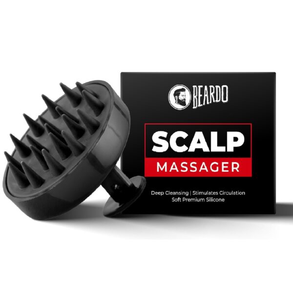 Beardo Scalp Massager for Hair with Removable Handle | Soft Silicone Bristles for Dry Massage, Oil & Shampoo | Massager Shampoo Hair Brush, Super Soft Bristles, Exfoliating | Scalp massager for Men & Women - Fast Shipping to USA & Canada