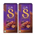 Cadbury Dairy Milk Silk Desserts Walnut Brownie Chocolate Bar, 140 g (Pack of 2) - Fast Shipping to USA & Canada