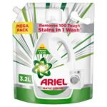 Ariel Liquid Detergent Front Load - 3.2L | Removes 7 day dried-in Stains in 1 wash inside Washing Machine | Now at Price of Powders | Amazing Fragrance | Protects Colours | Dissolves Faster - Fast Shipping to USA & Canada