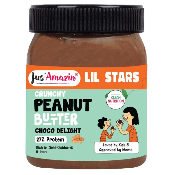Jus' Amazin Lil Stars Crunchy Peanut Butter Choco Delight 325 g - Fast Shipping to USA & Canada