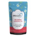 Oraah Relaxing Chamomile Green Tea for Good Sleep I Made with 100% Whole Leaf & Natural Chamomile Flowers, 50gms (Pack 1) - Fast Shipping to USA & Canada