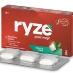 RYZE Frosty Mint Nicotine Gum 2 gm | Pocket-Friendly Pack of 30 (90 gums) | Freedom from Smoking & Tobacco | Easy on Throat | WHO & FDA Approved | Sugar Free | Teeth Whitening