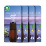 Air Wick Essential Mist Automatic Fragrance Mist Diffuser (Buy 3 Get 1 Free Refill), Relaxing Lavender - 4x20 Ml | Natural Essential Oils Diffuser Refill | Automatic Air Freshener - Fast Shipping to USA & Canada