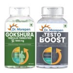 DR. MOREPEN Gokshura & Testo Boost Tablets For Men's Wellness - Pack of 120 Count - Fast Shipping to USA