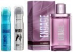 Engage Femme Eau De Parfumspray For Women, Citrus And Floral, 90Ml & Spell Deodorant For Women, Citrus And Fruity, 150 Ml & Drizzle Deodorant For Women, Floral And Lavender, 150 Ml - Fast Shipping to USA & Canada