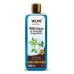 WOW Skin Science Wild Aqua & Ceramide Body Wash | For Cool & Refreshing Skin | Tones & Softens Skin | Deeply Cleanses Skin | Bracing Fragrance | Powered by Cerabloom | Infused with Menthol | 275ml - Fast Shipping to USA & Canada