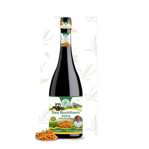 H&H HEALTH & HYGIENE Sea Buckthorn Juice 500ml | Pure Himalayan Berry Juice Natural Immunity Booster | Antioxidant