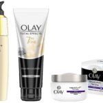 Olay Total Effects Serum &Olay Night Cream Natural Aura Nourishing Repair Cream,50g&Olay Face Wash Total Effects 7 in 1 Exfoliating Cleanser - Fast Shipping to USA & Canada