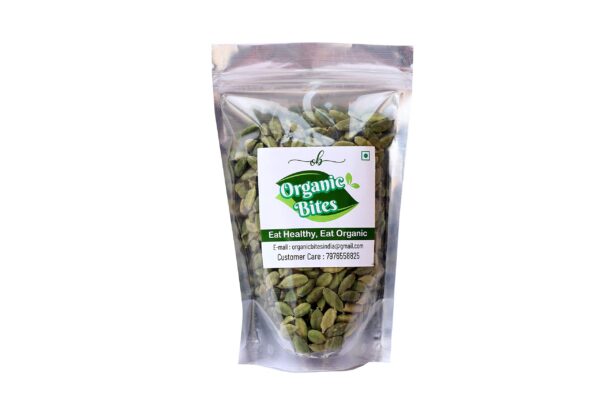 Organic Bites Bold & Green Cardamom (Elaichi) (200) - Fast Shipping to USA & Canada