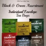 Golden Tips-Tea Bags 100% Pure Indian Black & Green Assortment Individual Tea Bags | 24 Tea Bags | 48 Grams - Fast Shipping to USA & Canada
