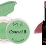 MILA Beaute Pro Matte Lipstick |Creamy Matte Lipstick | Shade - (Damini, 4.2g) Conceal It Pot Concealer For Face Makeup | Shade - (Green Corrector, 4g) - Fast Shipping to USA & Canada