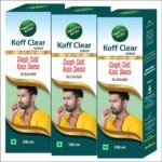 Amrith Noni Koff Clear SugarFree 100ml - Ayurvedic Cough Syrup with Noni, Brihati, Kantakari, Pushkara, Naagavalli & Other Powerful Herbs for Effective Relief (Pack Of 3)