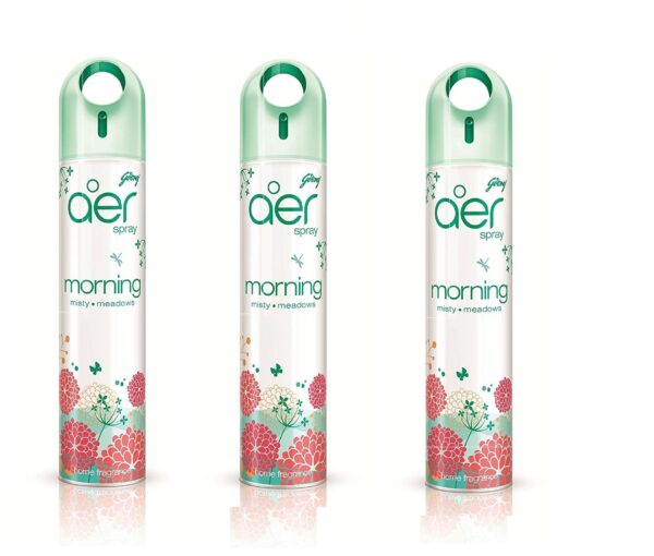 Godrej aer Home Air Freshener Spray - 270 ml (Morning Misty Meadows) *3 PCS (3) - Fast Shipping to USA & Canada