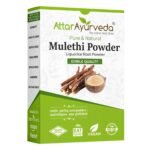 Attar Ayurveda Pure & Natural Mulethi Powder For Skin Whitening, Licorice Powder For Body, Skin and Hair, (200gm)