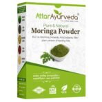 Attar Ayurveda 100% Moringa Leaf Powder (200g) | Drumstick Leaf powder | Herbal Supplement | Good for Immunity, Digestion, skincare and Haircare | 100% Natural and Preservative-free