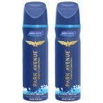 Park Avenue Men Cool Blue Combo Pack Of 2 Perfume Fresh Long Lasting Fragrance Spray Super Saver Mega Packs 440 Ml, 220 Millilitres - Fast Shipping to USA & Canada
