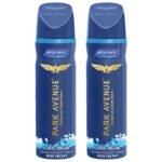 Park Avenue Men Cool Blue Combo Pack Of 2 Perfume Fresh Long Lasting Fragrance Spray Super Saver Mega Packs 440 Ml, 220 Millilitres - Fast Shipping to USA & Canada