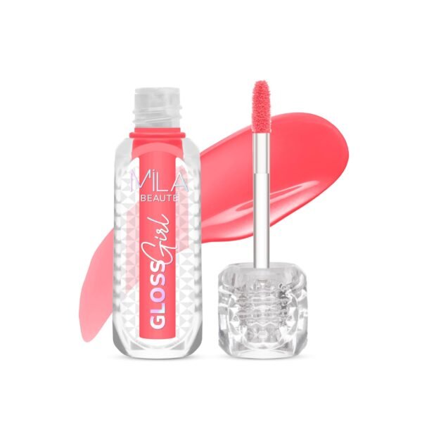 Mila Beaute Gloss Girl Lip Gloss | Enriched With Mango Seed Butter & Hyaluronic Acid | Light Weight & Non-Sticky Formula | Gives Fuller-Lip Effect & Extra Hydration | High Shine Finish-(Speed Dial, 2.8 ml) - Fast Shipping to USA & Canada