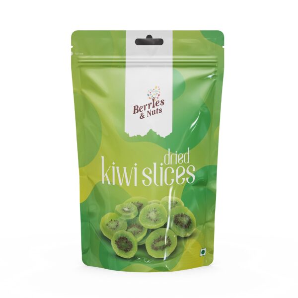 Berries And Nuts Dried Kiwi 200 Grams Pouch|Dehydrated Candied Kiwi|1 Pack Of 200 Grams - Fast Shipping to USA & Canada