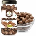 more 2 nuts Milk Chocolate Raisins Kishmish | Dryfruit Milk Chocolate coated Raisins | Jar Packing 250g - Fast Shipping to USA & Canada