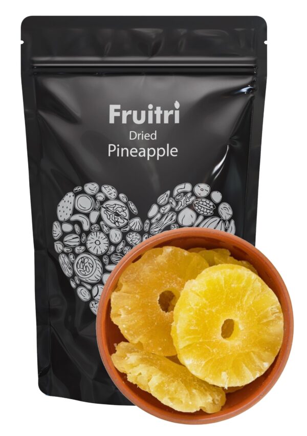 Fruitri Premium Dehydrated, Dried Pineapple Slices 1kg - Fast Shipping to USA & Canada