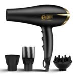 Beardo Studio Professional Tornado Hair Dryer with 2000 Watts Power | AC Motor, Concentrator, Diffuser, 2 Speeds, 3 Temperature Settings & Cool Shot feature | Suitable for Professional Drying Experience | Gift For Brother | Gift For Friends - Fast Shipping to USA & Canada